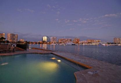 Pool area on Sarasota Bay